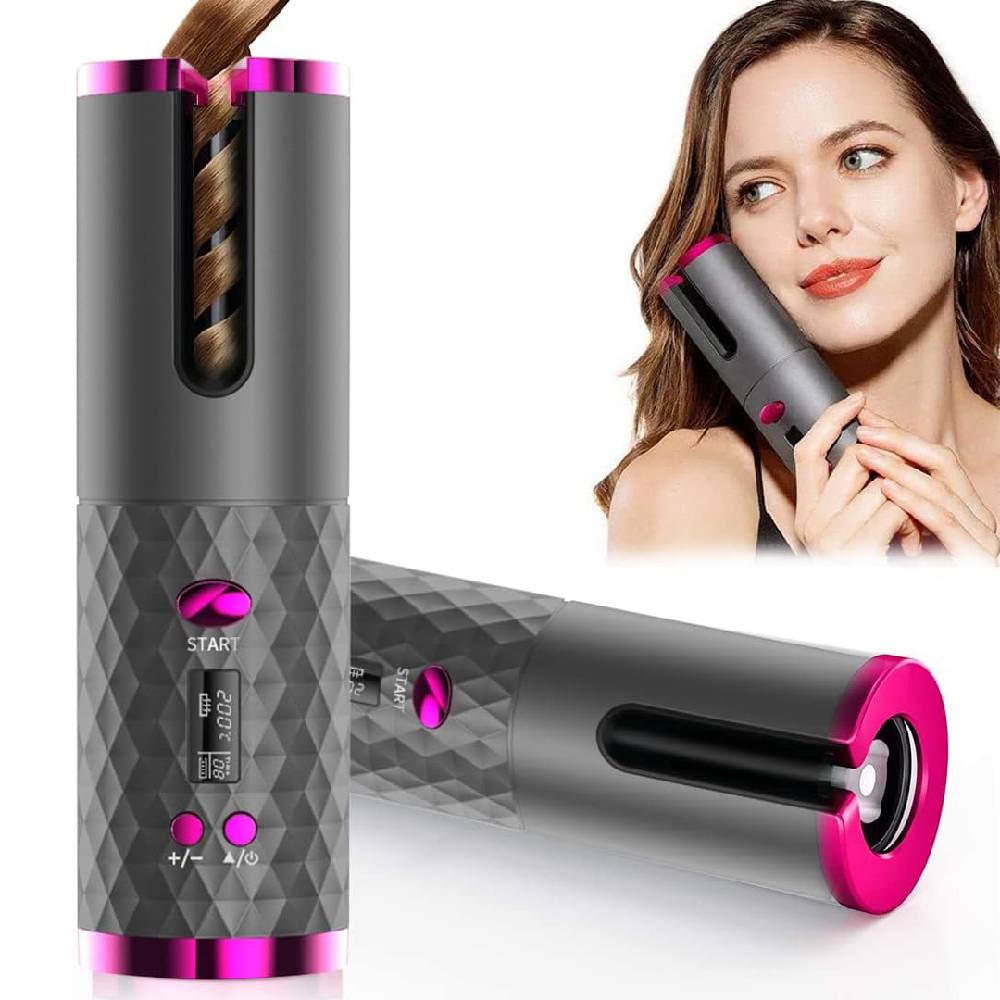 Wireless Auto Hair Curler  Tourmaline Ceramic LCD Display - Product detail 5
