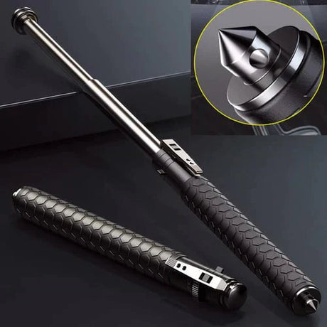 Adjustable Walking Stick  Automatic Folding Design With Quad Base - Product showcase