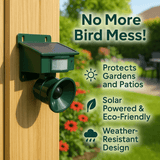 Motion Activated Bird Deterrent  Solar Powered Outdoor Repeller - Product example