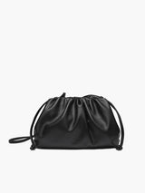 Ruched Leather Clutch Bag  Soft Gathered Design - Product detail 6