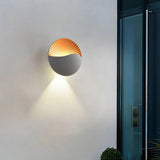 Modern Outdoor Wall Light  Round LED Garden Sconce - Product detail 4