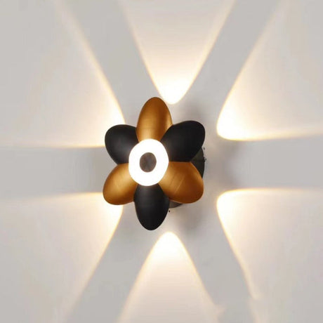 Modern LED Wall Light  Gold White Flower Design - Product detail 8