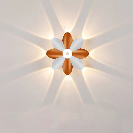 Modern LED Wall Light  Gold White Flower Design - Product detail 9