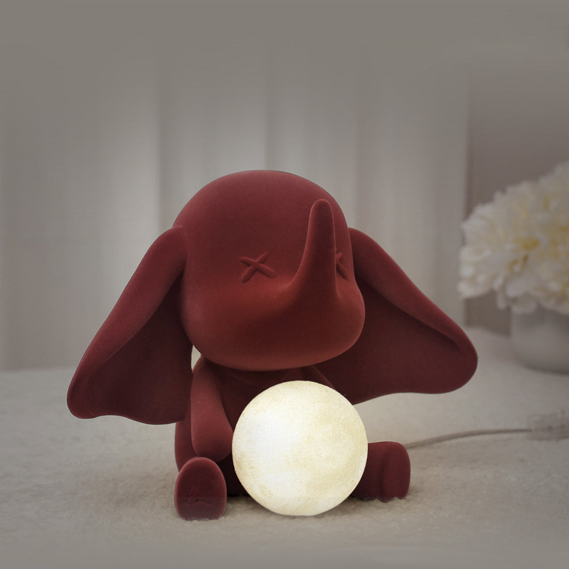 Decorative Elephant Table Lamp  Terracotta Resin Design - Product example