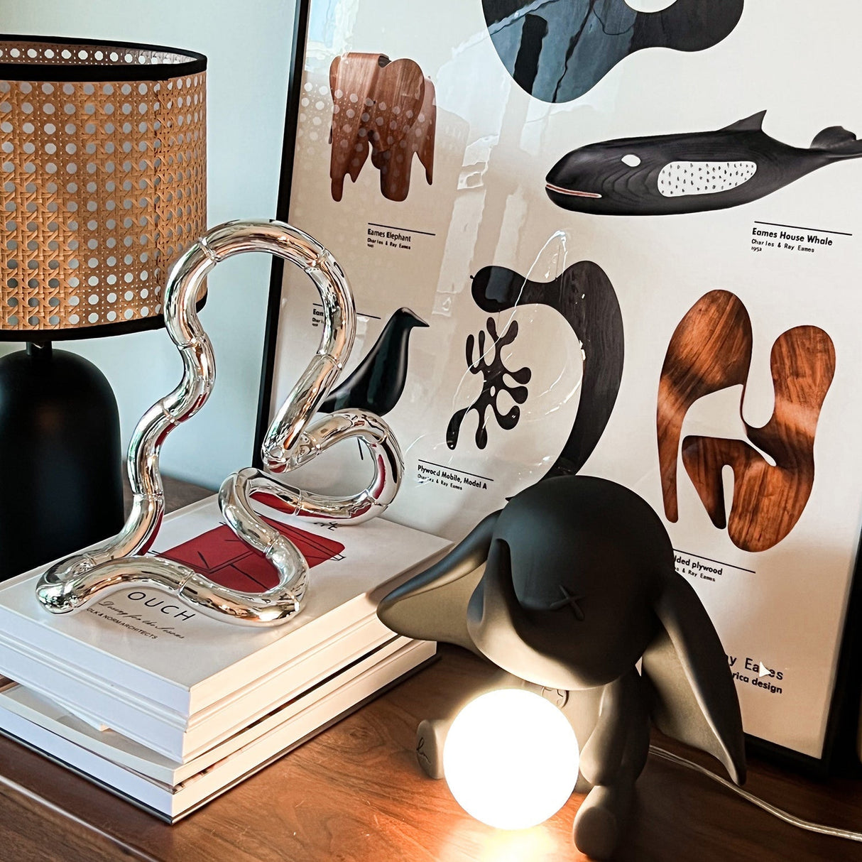 Decorative Elephant Table Lamp  Terracotta Resin Design - Product detail 37