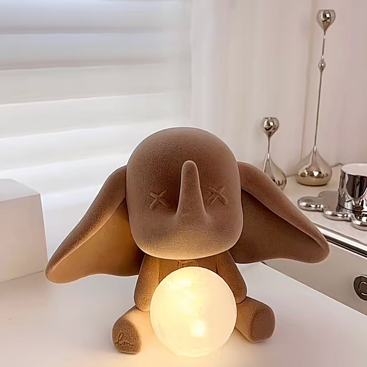 Decorative Elephant Table Lamp  Terracotta Resin Design - Product detail 12