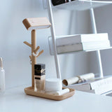 Wooden Table Lamp  Dimmable Light With Storage Base - Product detail 4