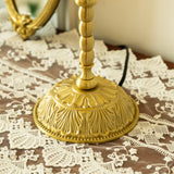 Bamboo Pattern Table Lamp  Green Glass Brass Finish - Product detail 6