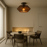 Bamboo Woven Ceiling Light  Handcrafted Natural Shade - Product detail 4