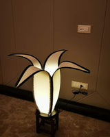 Artistic Table Lamp  Banana Leaf Design With Warm Glow - Product detail 26