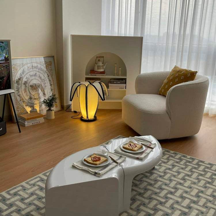 Artistic Table Lamp  Banana Leaf Design With Warm Glow - Product detail 48