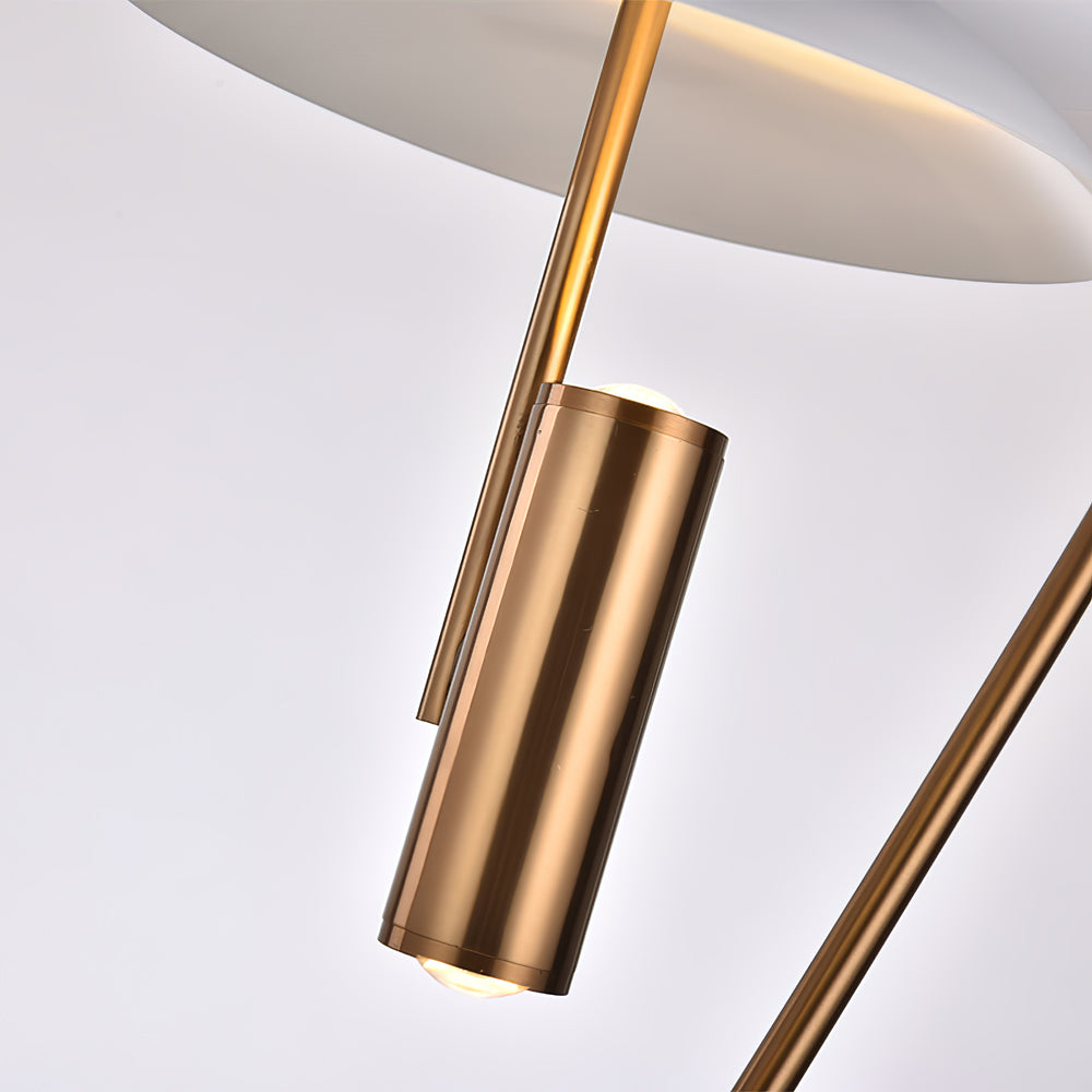 Modern Table Lamp  White Aluminum and Marble Base - Product detail 14