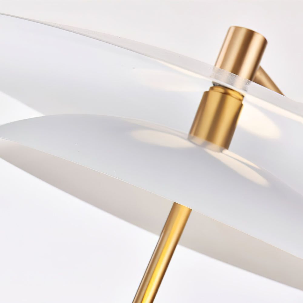 Modern Table Lamp  White Aluminum and Marble Base - Product detail 16
