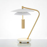 Modern Table Lamp  White Aluminum and Marble Base - Product detail 18