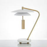Modern Table Lamp  White Aluminum and Marble Base - Product detail 19