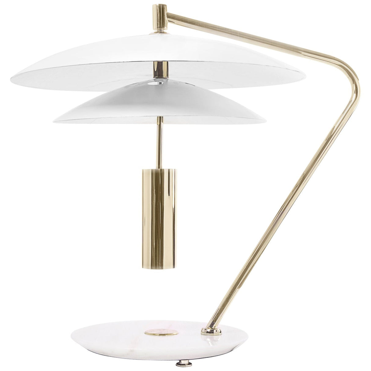 Modern Table Lamp  White Aluminum and Marble Base - Product detail 22