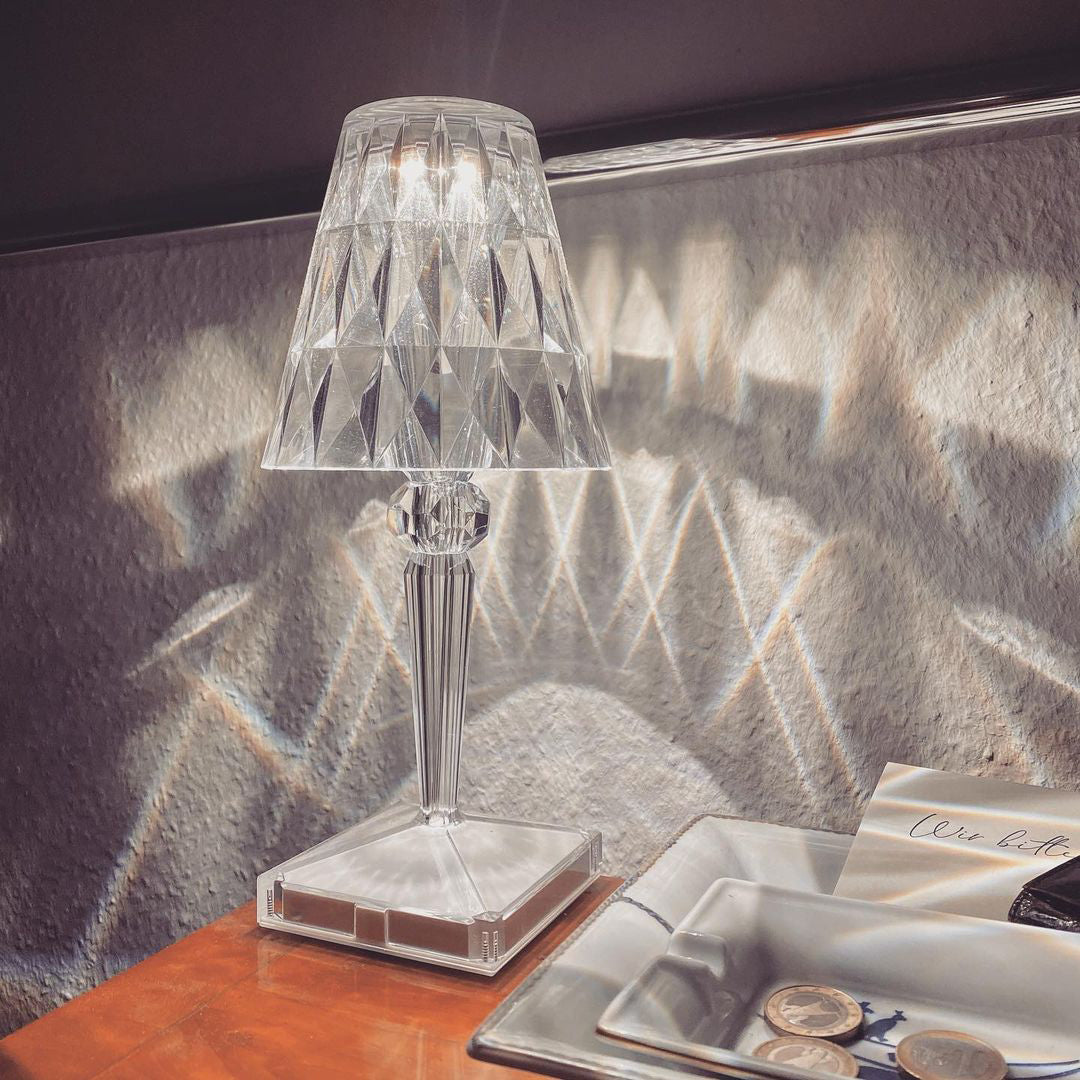 Crystal LED Table Lamp  Touch Control Color Changing Design - Product detail 4