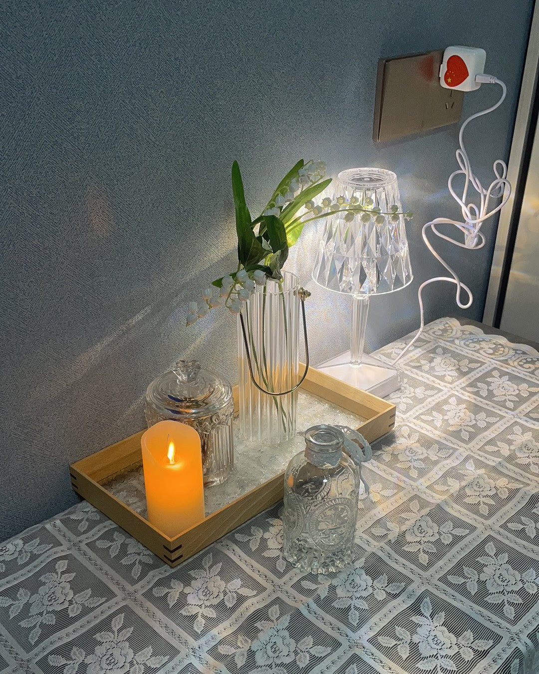 Crystal LED Table Lamp  Touch Control Color Changing Design - Product detail 46