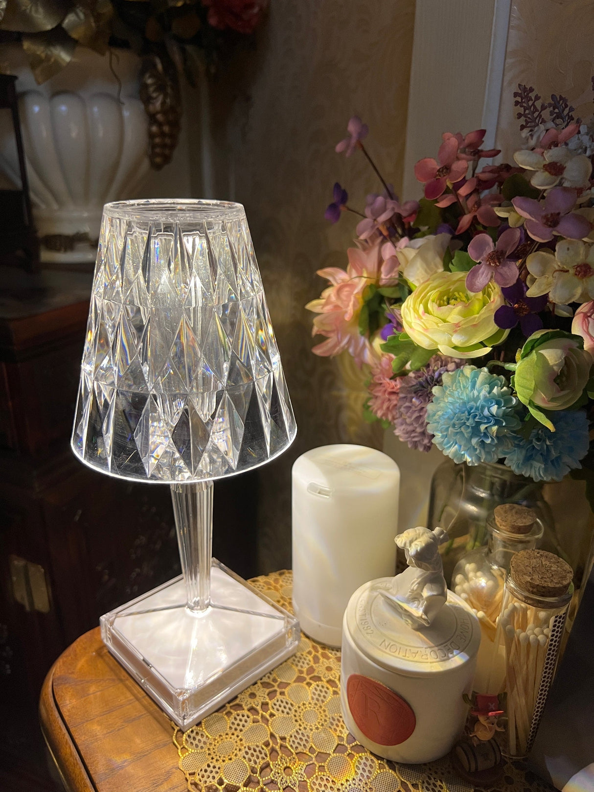 Crystal LED Table Lamp  Touch Control Color Changing Design - Product detail 47
