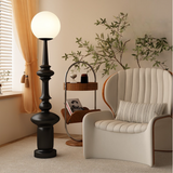 Modern Floor Lamp  Bauhaus Black Metal Base With Globe Shade - Product detail 4