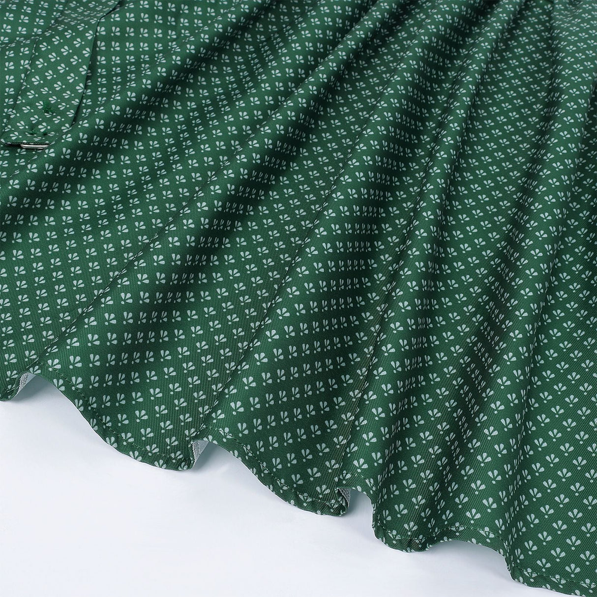 Traditional Dirndl Dress  Emerald Green With Lace Blouse  Apron - Product detail 7