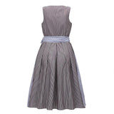 Traditional Dirndl Dress  Bavarian Cotton With Striped Apron - Product example