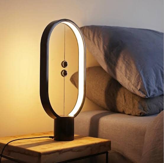 Wooden LED Table Lamp  Magnetic Switch Touch Control - Product showcase