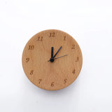 Wooden Desk Clock  Roman Numerals Beech Wood Design - Product detail 6