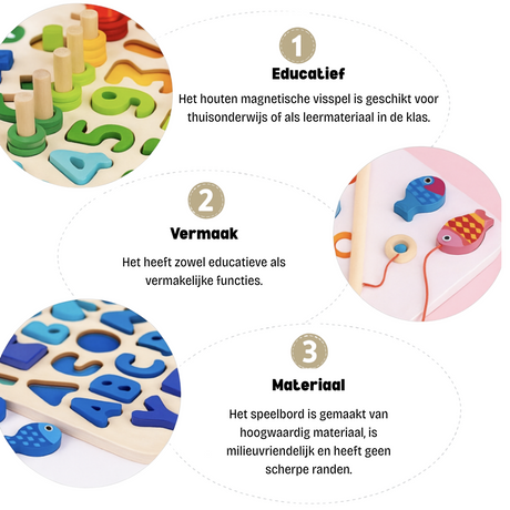 Montessori Learning Toy  Wooden Number Puzzle Board Set - Product detail 7