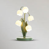 Lily Valley Table Lamp  Floral Green Metal Design - Product detail 27