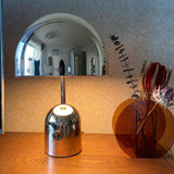 Modern Table Lamp  Chrome Bell Glass Design - Product showcase