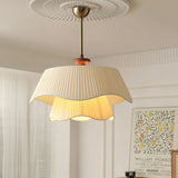 Modern Pendant Light  Pleated Fabric Double-Layer Shade - Product detail 4
