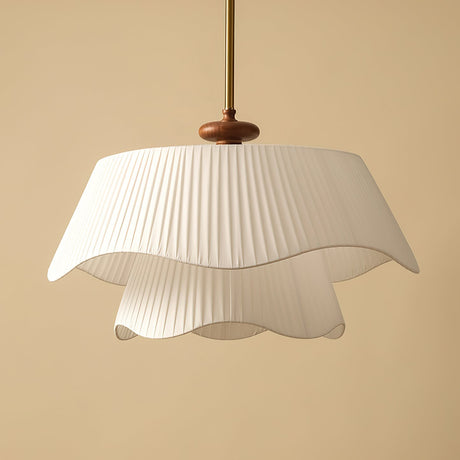 Modern Pendant Light  Pleated Fabric Double-Layer Shade - Product detail 13