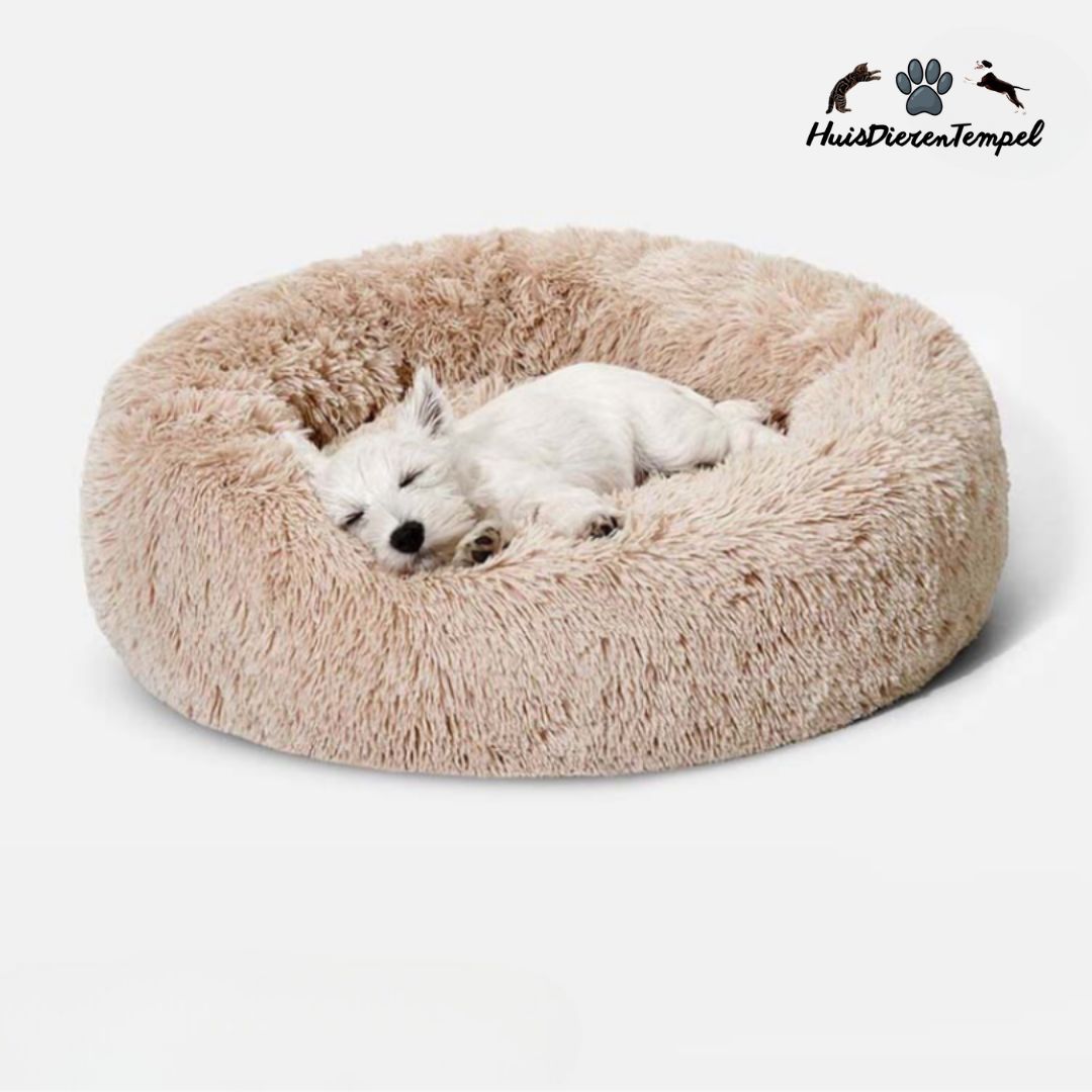 Plush Round Dog Bed  Ergonomic Support for All Breeds - Detailed view