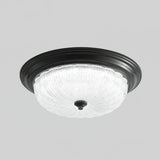 Modern Flush Mount Ceiling Light  Glass Dome with Bronze Trim - Product detail 16