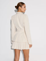 Belted Blazer Dress  Cinched Waist Mini Design - Product detail 4