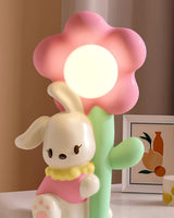 Kids Bunny Table Lamp  Flower Nightlight Design - Product detail 9