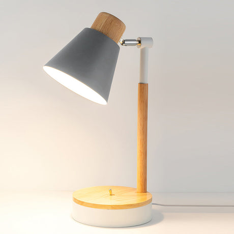 Modern Desk Lamp  Wood and Metal Design - Product detail 15