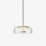 Modern Glass Pendant Light  Brass and Frosted Dome Design - Product detail 8