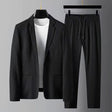 Modern Loungewear Set  Textured Polyester Blazer and Pants - Product detail 7