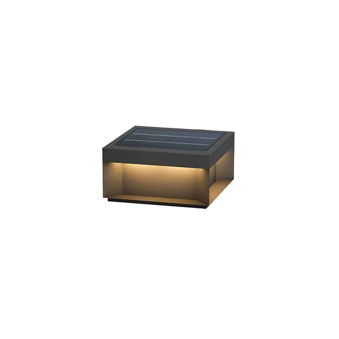 Modern Solar Garden Light  Black Acrylic LED Post Lamp - Product detail 8