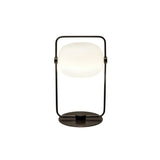 Minimalist Glass Table Lamp  Metal Frame Design - Product detail 15