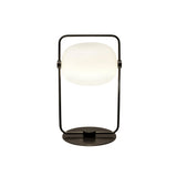 Minimalist Glass Table Lamp  Metal Frame Design - Product detail 14