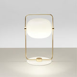 Minimalist Glass Table Lamp  Metal Frame Design - Product detail 12