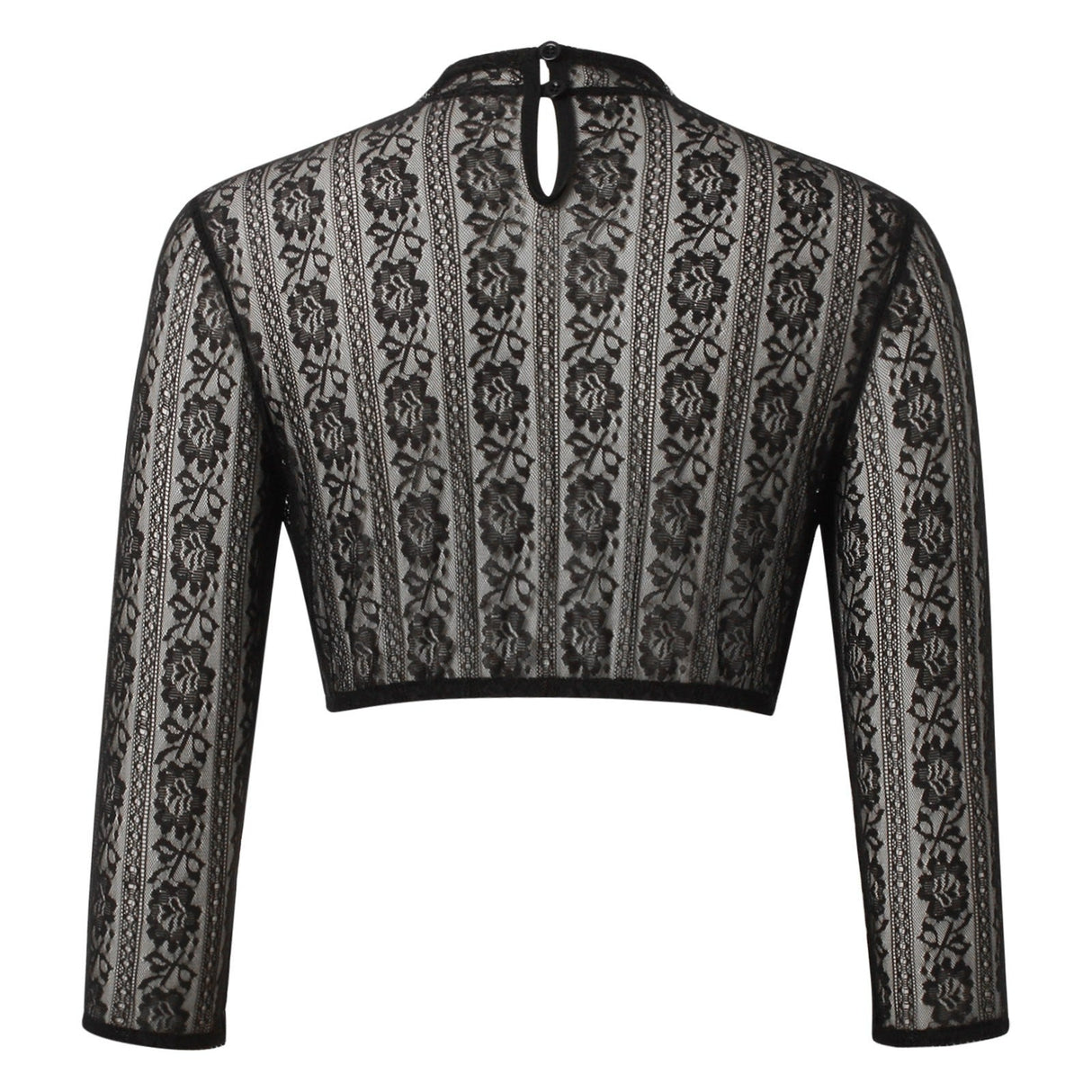 Floral Lace Crop Top  Traditional Bavarian Design - Product detail 4