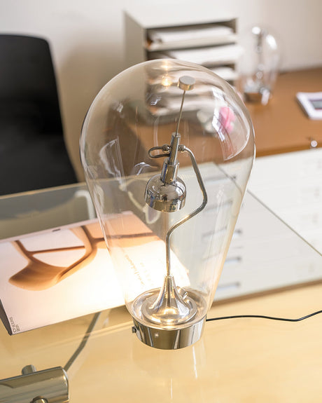 Modern LED Table Lamp  Clear Glass Dome Design - Product detail 9