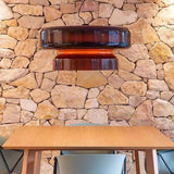 Nordic Glass Pendant Light  Retro Brown Drum Shade Design - Product detail 10
