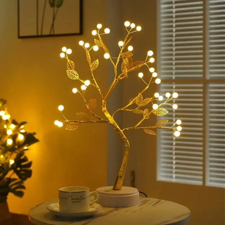 LED Tree Table Lamp  Warm White Branch Design - Product detail 5