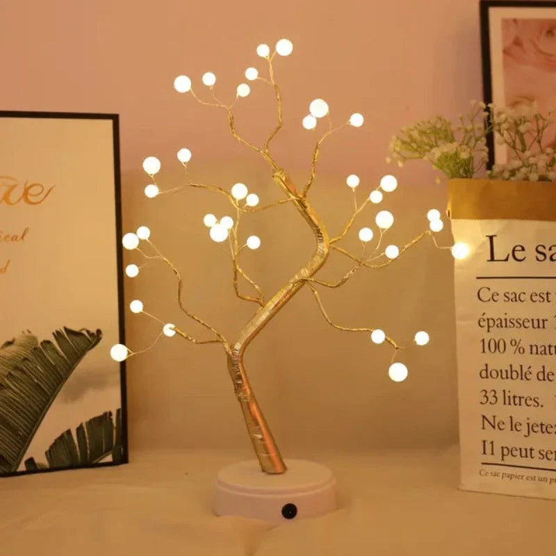 LED Tree Table Lamp  Warm White Branch Design - Product detail 8