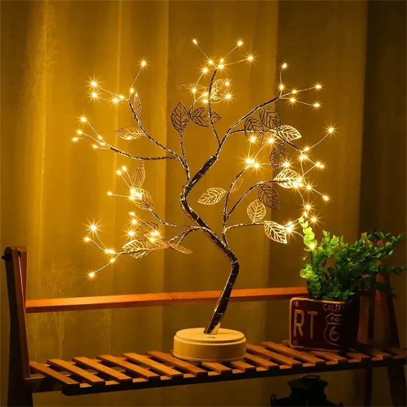 LED Tree Table Lamp  Warm White Branch Design - Product detail 4